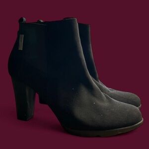 Elegant Black Heeled Ankle Boots